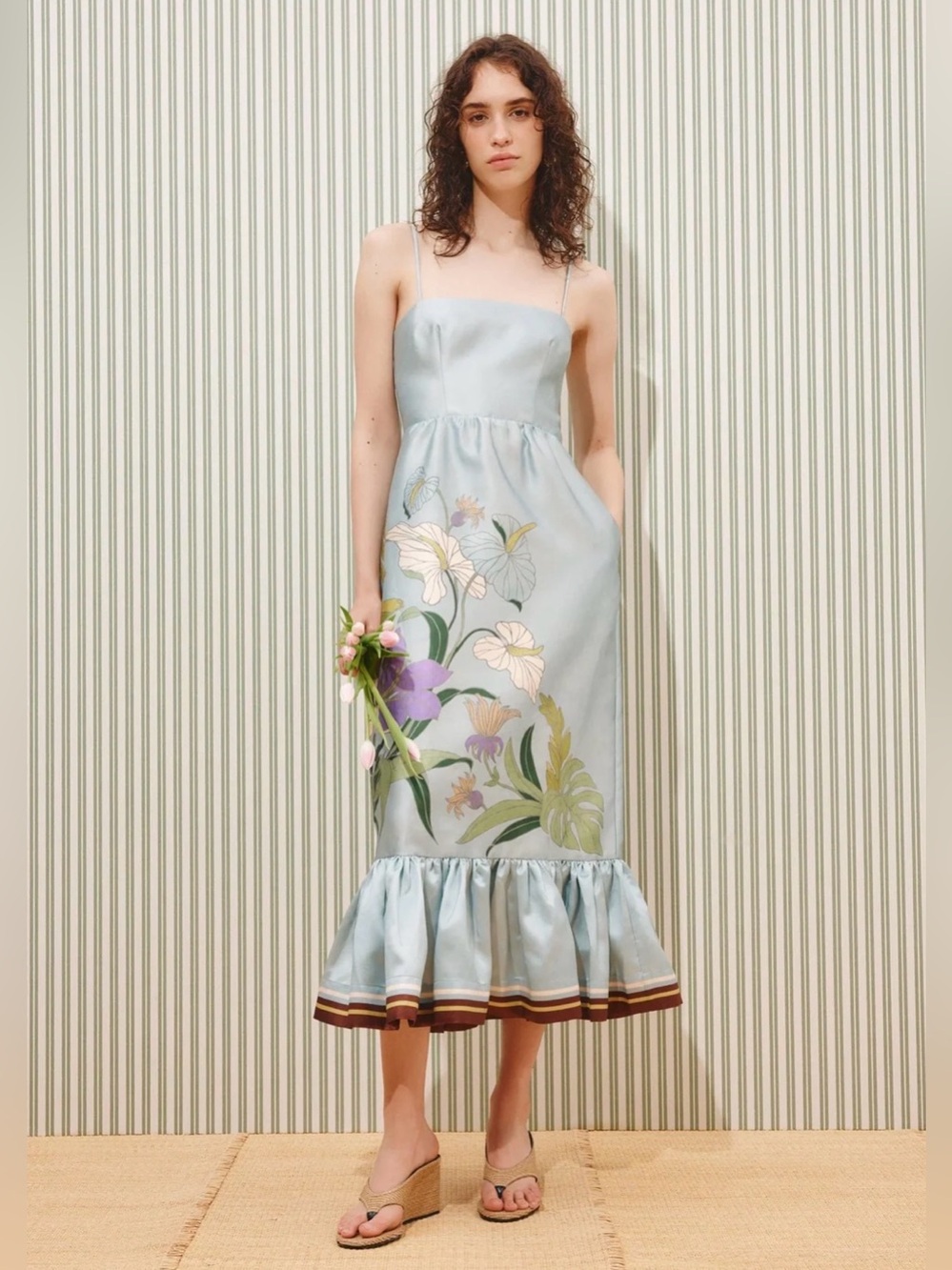 NWOT Alemais Alfie Floral Midi Dress